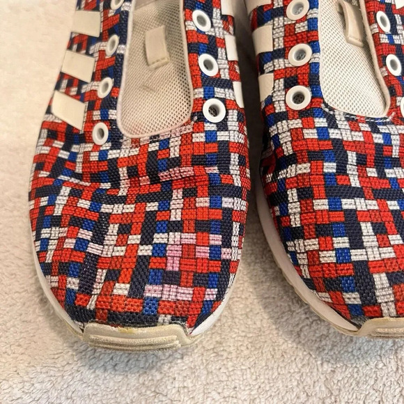 Adidas Men's Athletic Torsion ZX Flux Running Shoes 6.5 Blue Red USA America - Picture 8 of 12